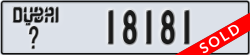 dubai - code - _ - number -18181