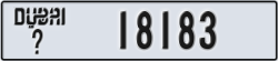 dubai - code - _ - number -18183