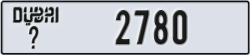 dubai - code - _ - number -2780