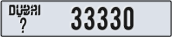 dubai - code - _ - number -33330