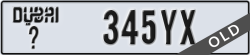 dubai - code - _ - number -345YX