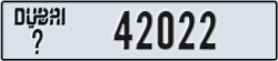 dubai - code - _ - number -42022