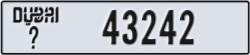 dubai - code - _ - number -43242