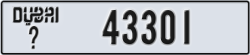 dubai - code - _ - number -43301