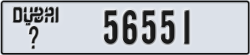 dubai - code - _ - number -56551