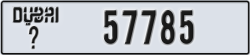 dubai - code - _ - number -57785