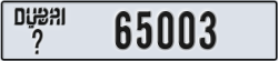 dubai - code - _ - number -65003