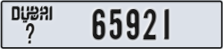 dubai - code - _ - number -65921