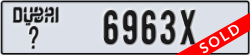 dubai - code - _ - number -6963X