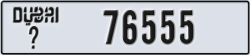 dubai - code - _ - number -76555