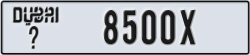 dubai - code - _ - number -8500X