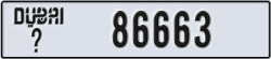 dubai - code - _ - number -86663