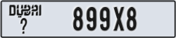 dubai - code - _ - number -899X8