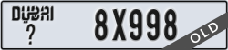 dubai - code - _ - number -8X998