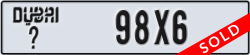 dubai - code - _ - number -98X6