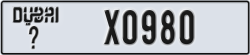 dubai - code - _ - number -X0980