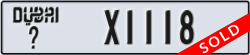 dubai - code - _ - number -X1118