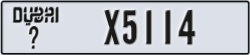 dubai - code - _ - number -X5114