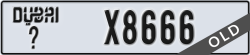 dubai - code - _ - number -X8666