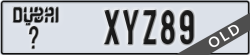 dubai - code - _ - number -XYZ89