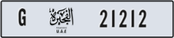 fujairah - code - G - number -21212