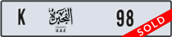 fujairah - code - K - number -98