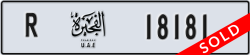 fujairah - code - R - number -18181