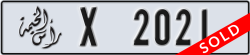 ras al khaimah - code - X - number -1942
