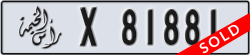 ras al khaimah - code - X - number -81802