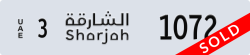 sharjah - code - 3 - number -1072