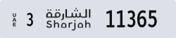 sharjah - code - 3 - number -11365