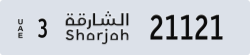 sharjah - code - 3 - number -21121