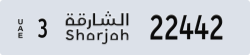 sharjah - code - 3 - number -22442