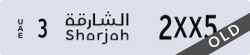 sharjah - code - 3 - number -2XX5