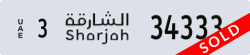 sharjah - code - 3 - number -34333