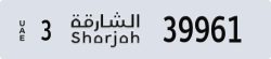 sharjah - code - 3 - number -39961