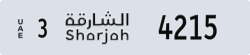 sharjah - code - 3 - number -4136