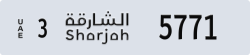sharjah - code - 3 - number -5771