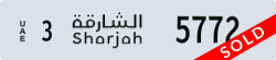 sharjah - code - 3 - number -5772