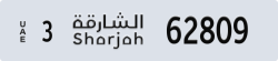 sharjah - code - 3 - number -62809