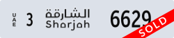 sharjah - code - 3 - number -6629