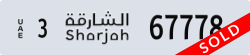 sharjah - code - 3 - number -67778