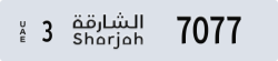 sharjah - code - 3 - number -6998