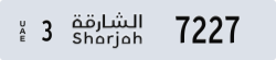 sharjah - code - 3 - number -7227