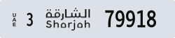 sharjah - code - 3 - number -79918