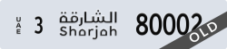 sharjah - code - 3 - number -80002