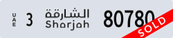 sharjah - code - 3 - number -80701