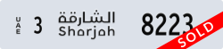 sharjah - code - 3 - number -8223