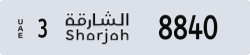sharjah - code - 3 - number -8761