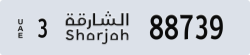 sharjah - code - 3 - number -88739